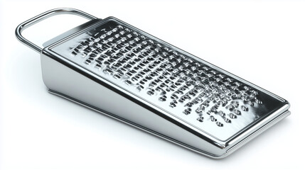 Stainless Steel Grater – Isolated Kitchen Tool on White Background

