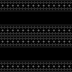 black lace seamless pattern