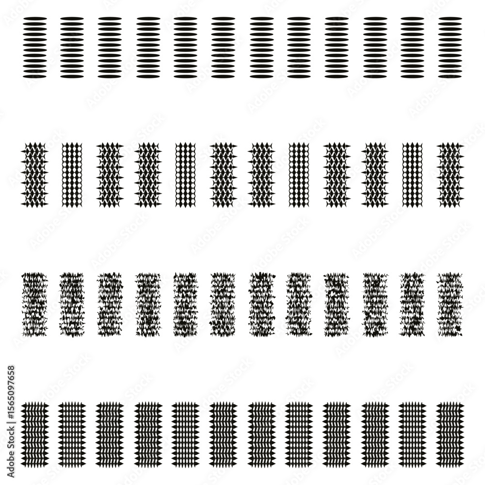 Poster horizontal line pattern. abstract wavy texture. striped wave background. vector geometric rhythm.