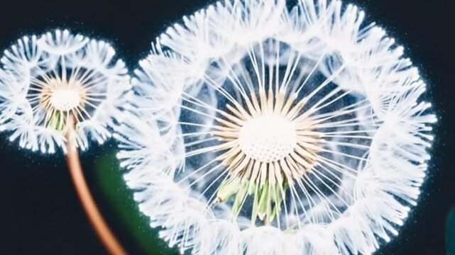 Stunning 4k Dandelion Seed Head Macro Close Up High Definition Nature Bloom Botany Full H D Download Quality Floral Background Botanical Beauty Delicate Seeds White Fluffy Seeds
