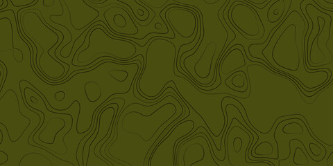 Contour map design with muted green tones and intricate black lines creating abstract shapes