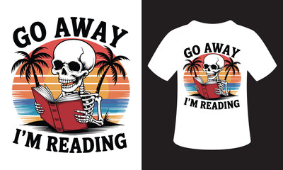 Minimalist Reading Quote Typography T-Shirt Design