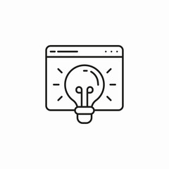 website idea development icon sign vector