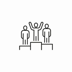 winners podium illustration icon sign vector