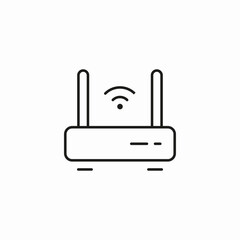 wireless router device icon sign vector