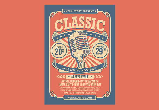 Classic Music Show Flyer
