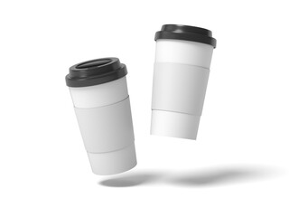 coffee cup isolated on white 1