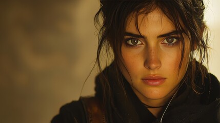 skuld, youngest of norns, grips her shining silver shears determination her dark robes contrast sharply glowing thread she prepares cut, symbolizing change