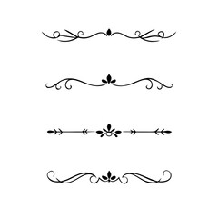 Wedding decorative elements. Divider ornament, borders, vintage line separators. Hand drawn vector illustration isolated on white background.gold ornament decorate frame border pattern Thai art
