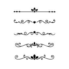 Wedding decorative elements. Divider ornament, borders, vintage line separators. Hand drawn vector illustration isolated on white background.gold ornament decorate frame border pattern Thai art

