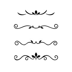 Wedding decorative elements. Divider ornament, borders, vintage line separators. Hand drawn vector illustration isolated on white background.gold ornament decorate frame border pattern Thai art
