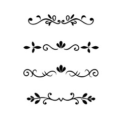 Wedding decorative elements. Divider ornament, borders, vintage line separators. Hand drawn vector illustration isolated on white background.gold ornament decorate frame border pattern Thai art
