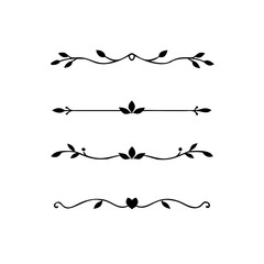 Wedding decorative elements. Divider ornament, borders, vintage line separators. Hand drawn vector illustration isolated on white background.gold ornament decorate frame border pattern Thai art
