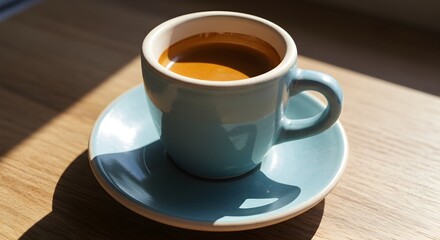 Light blue espresso cup