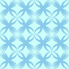a blue and white woven fabric pattern with an orderly arrangement of floral and leaf motifs, suitable for use as a background or for designing products that require a fresh and natural aesthetic.