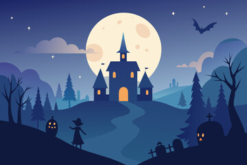 castle in the night