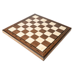 A chess board isolated on transparent background  
