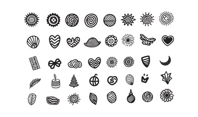  doodle handdrawn element.