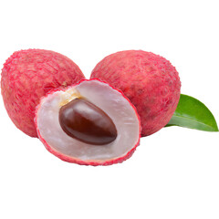 Fresh Assorted Fruits on White Background