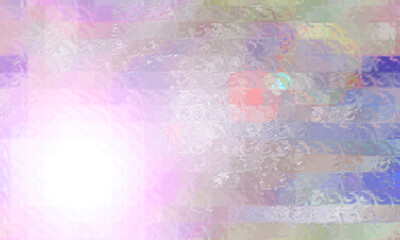 Multicolored rippled glass effect background