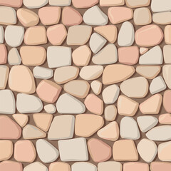 Stone wall texture, grey cobblestone surface, natural masonry background, abstract stonework design