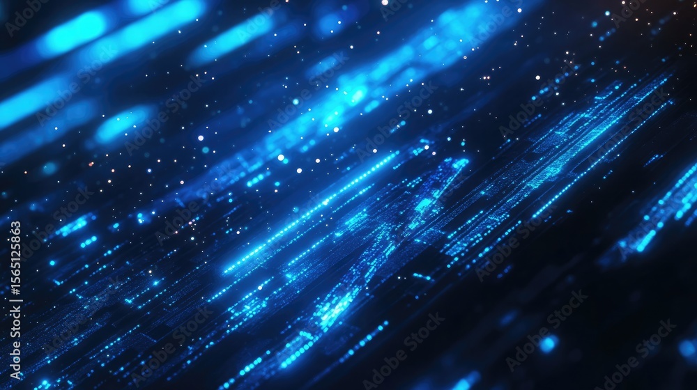 Poster high-tech visual featuring glowing dna on a modern science backdrop using smooth lighting and gradie