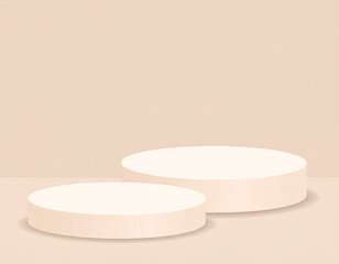 Minimalist Clean Display Background with Natural Light and Soft Shadows