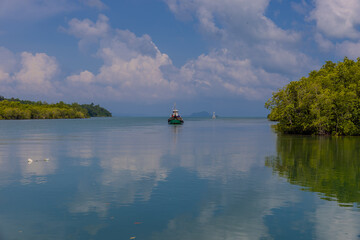 Bang Rong Pier wharf in phuket lots of speed boats long tail and ferry which take you to Koh Yao...