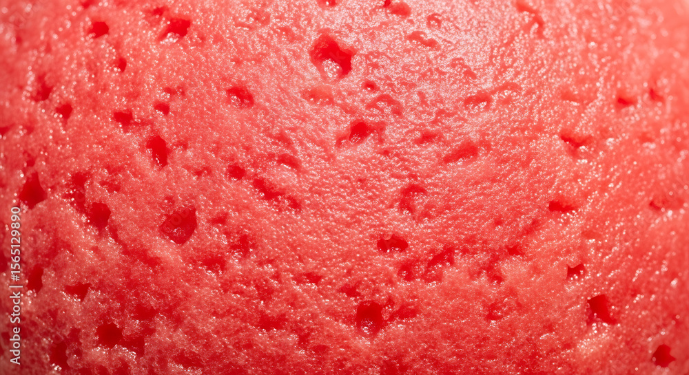 Poster bright red sponge macro texture background