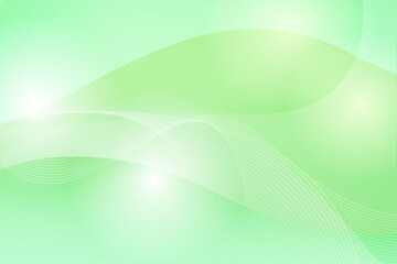 黄緑のグラデーション背景と滑らかな曲線デザイン