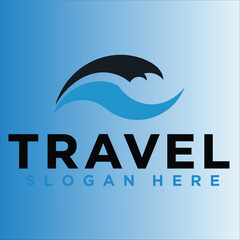 Travel agency logo design template