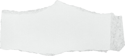 White Textured Ripped Paper Piece