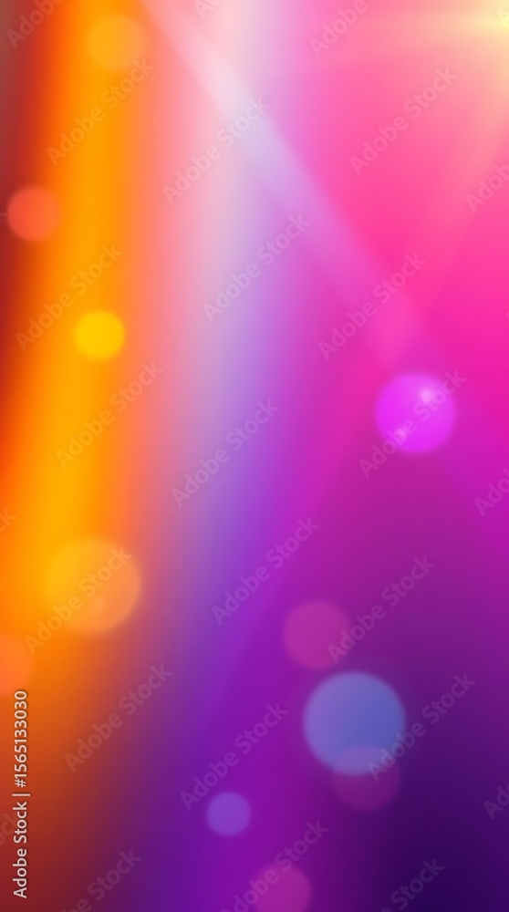 Poster gradient harmony, vibrant color play, captivating abstract design element