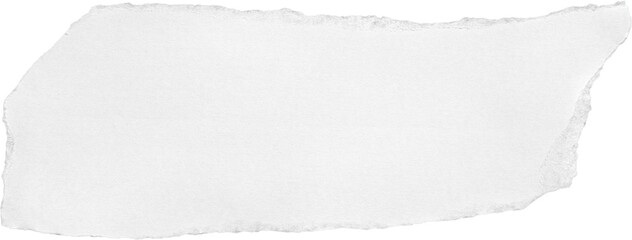 White Textured Ripped Paper Piece