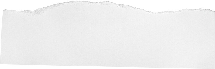 White Textured Ripped Paper Piece