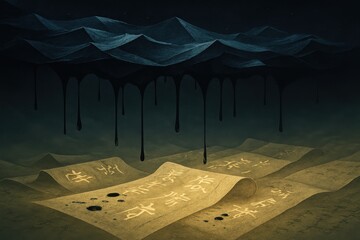 The Ink Horizon Below the Paper Ocean