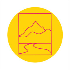 VITRÓ VENTANA VECTOR ÍCONO 