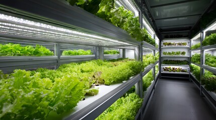 Industrial hydroponic vertical farm 