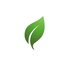 Green Leaf logo - Elegan Nature Branding for Skincare,Herbal,and Organic Products 
