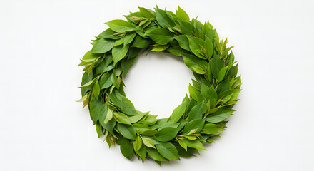 wreath of green grass