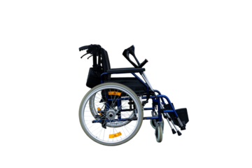 Wheelchair on white background / PNG