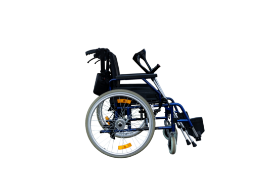 Wheelchair on white background / PNG