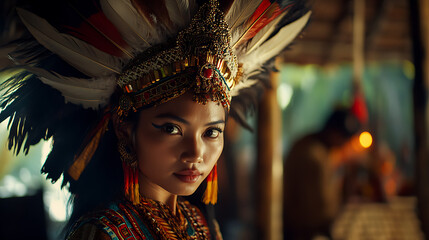 Colorful Traditions at Gawai Dayak Harvest Festival in Kalimantan, Indonesia