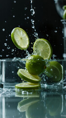 lime and water
