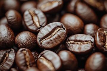 Coffee beans. Coffee beans close-up. Nuts on light background