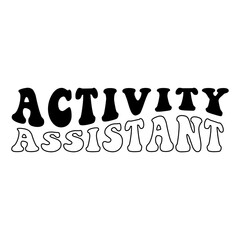 Activity Assistant Job Title Typography