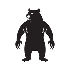 Bear Raising Sharp Claws Upright