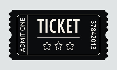Admit one ticket design