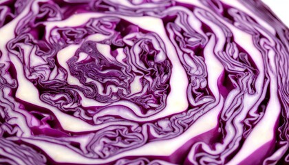 Obraz premium close up of purple cabbage background texture