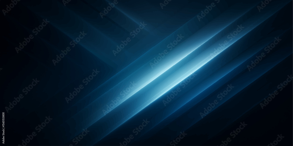 Aufkleber blue abstract light background with glowing lines and smooth motion pattern